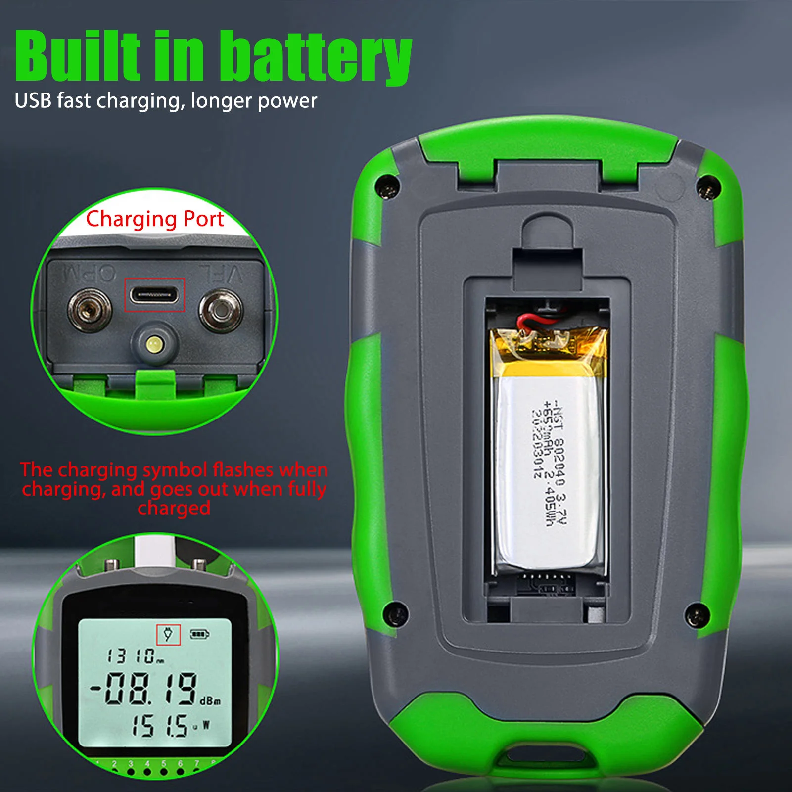Energy Monitor Meter - Probador de potencia de Cable óptico