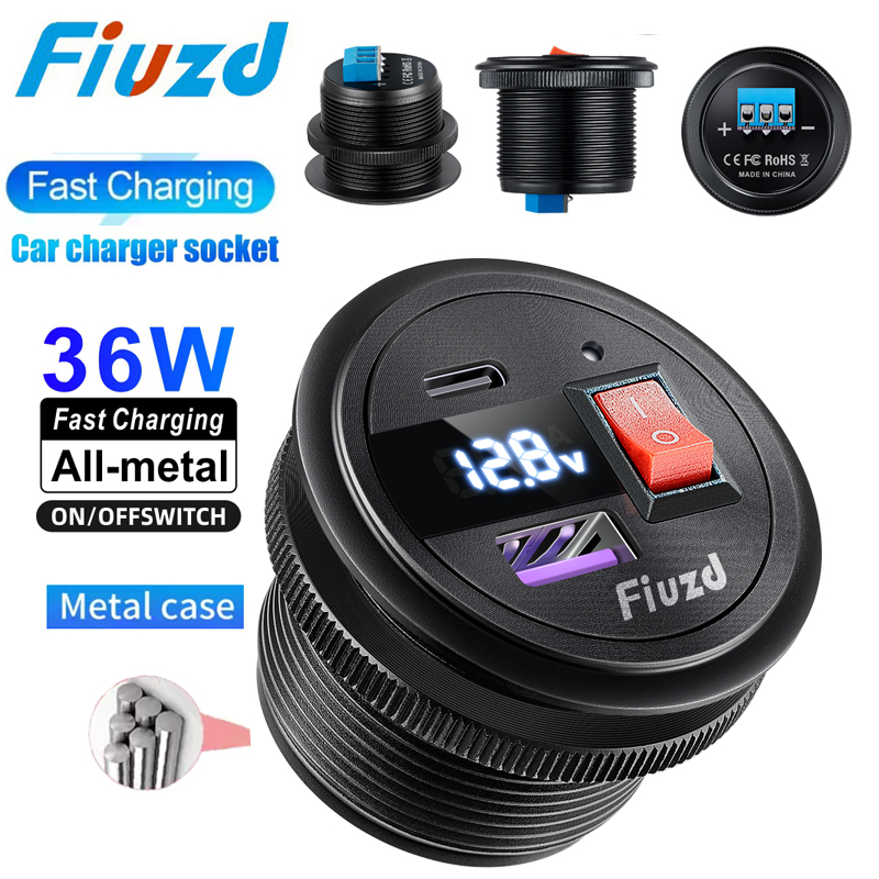 Energy Monitor Meter - Enchufe usb para coche de 12v,