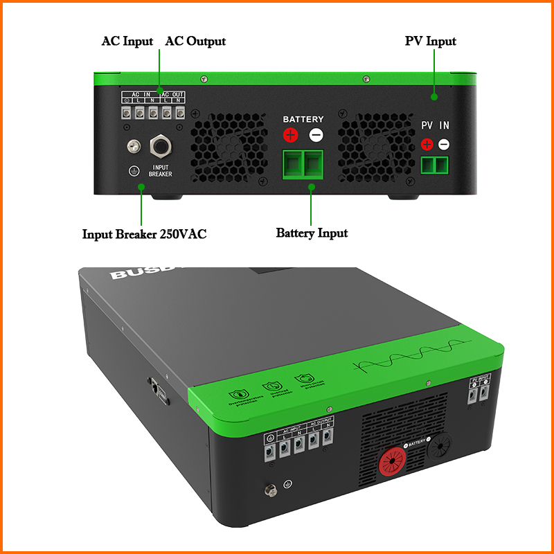 Inversor Solar híbrido de onda - Charge Controller Solar reseña y precio