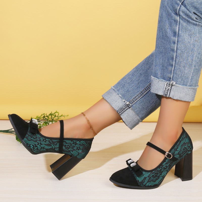 Tacones de otoño con lazo de d - Solar Panel reseña y precio
