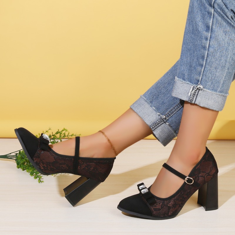 Tacones de otoño con lazo de d - Solar Panel reseña y precio