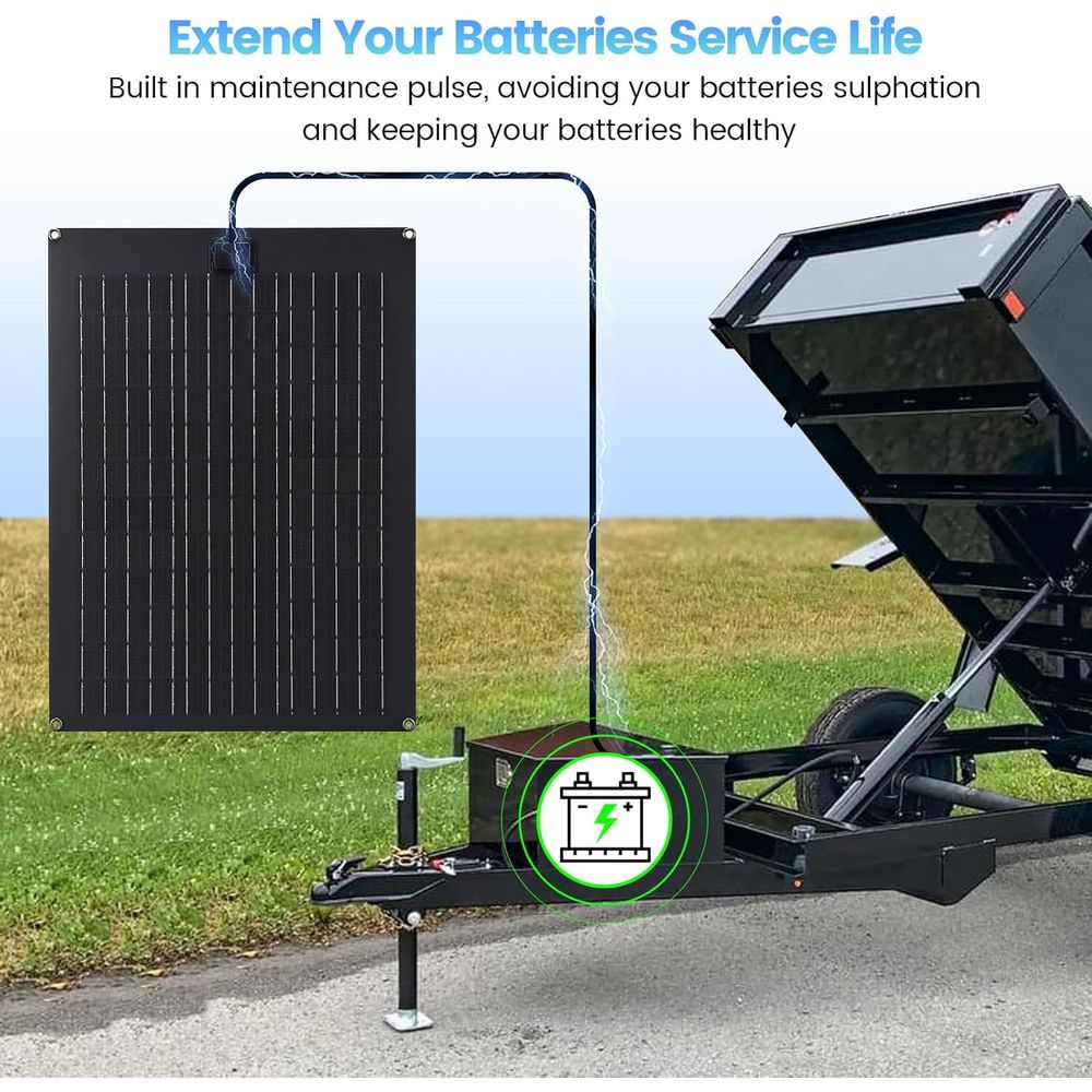 Cargador y Mantenedor de Bater - Solar Panel reseña y precio