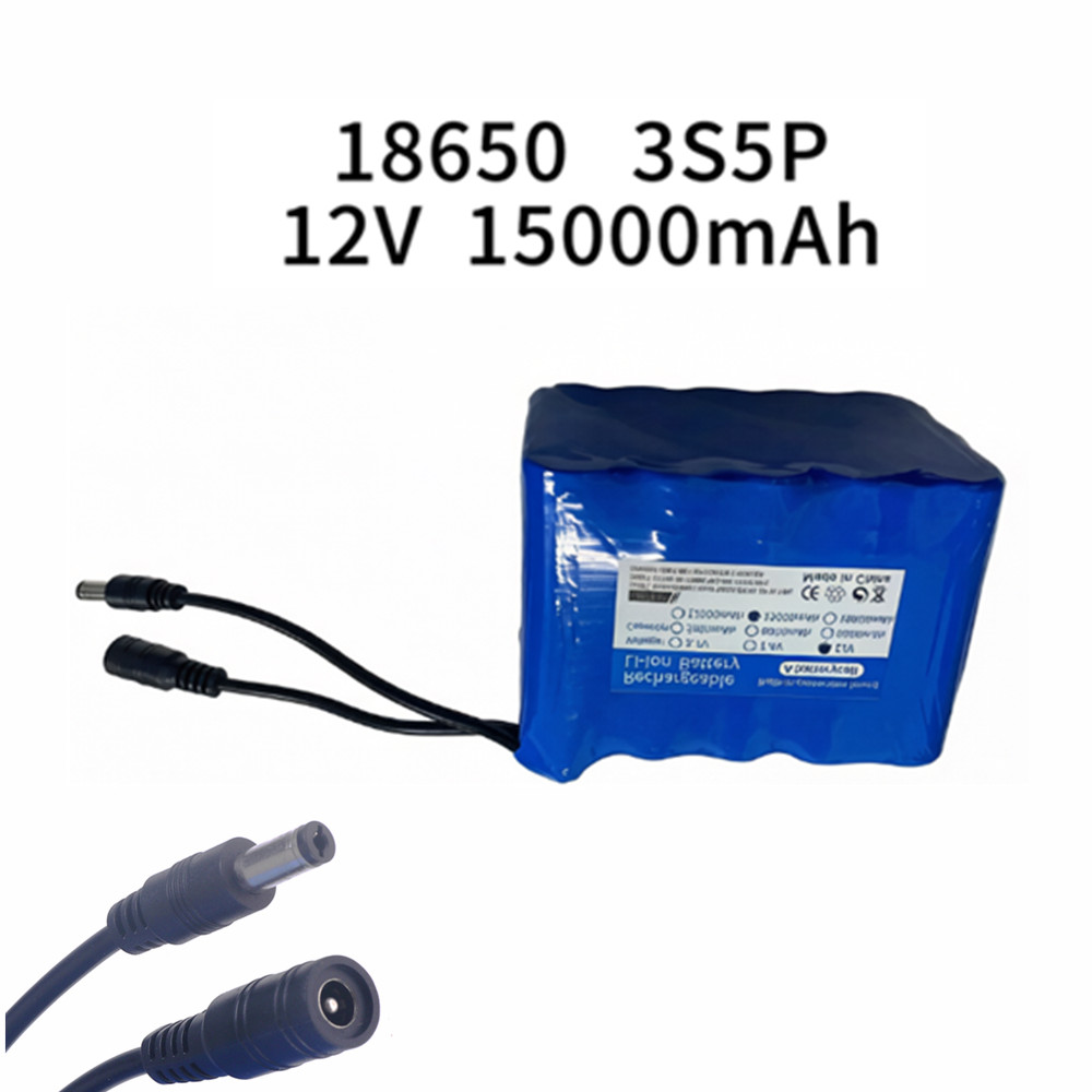 Batería de Pesca 12V 3S5P 15Ah - Lithium Battery 12V reseña y precio